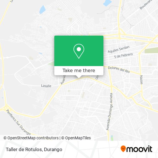 Mapa de Taller de Rotulos