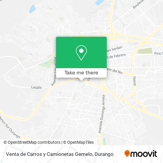 Mapa de Venta de Carros y Camionetas Gemelo