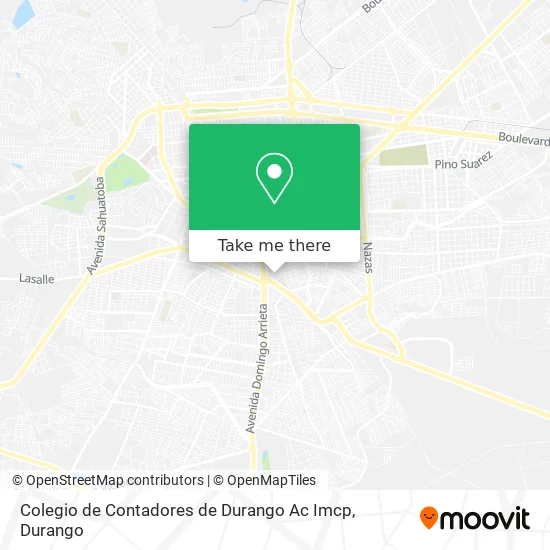Colegio de Contadores de Durango Ac Imcp map