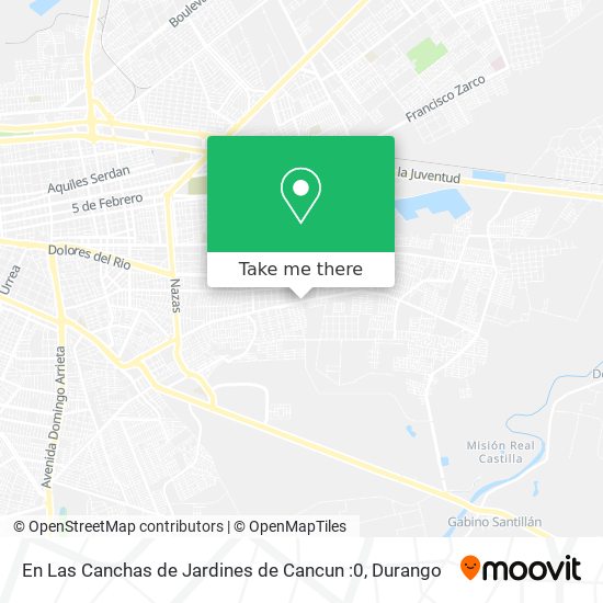 Mapa de En Las Canchas de Jardines de Cancun :0