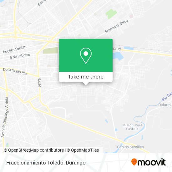 Fraccionamiento Toledo map