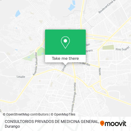 CONSULTORIOS PRIVADOS DE MEDICINA GENERAL map