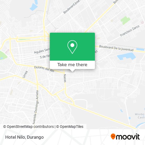 Hotel Nilo map