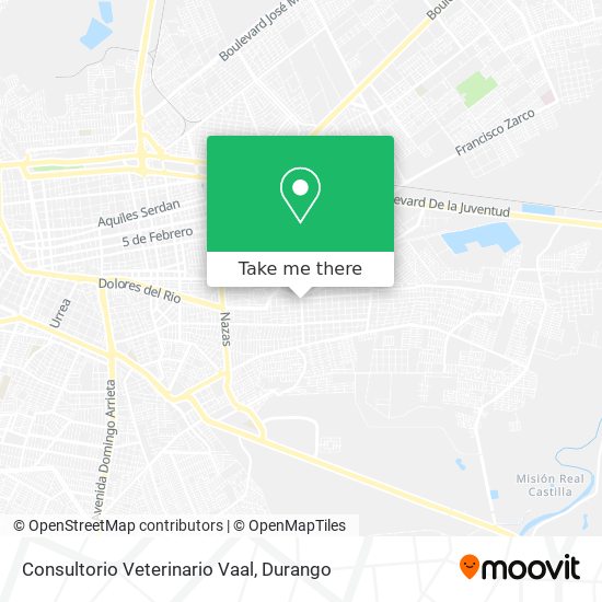Mapa de Consultorio Veterinario Vaal