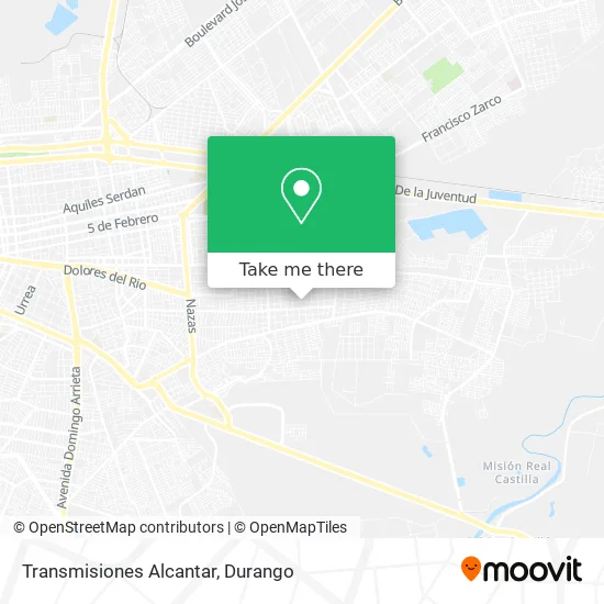 Transmisiones Alcantar map