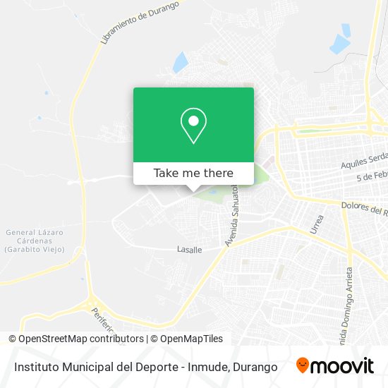 Mapa de Instituto Municipal del Deporte - Inmude