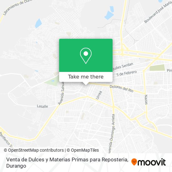 Venta de Dulces y Materias Primas para Reposteria map
