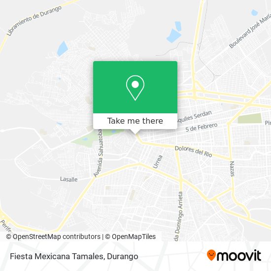 Fiesta Mexicana Tamales map