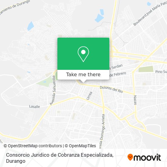 Mapa de Consorcio Juridico de Cobranza Especializada