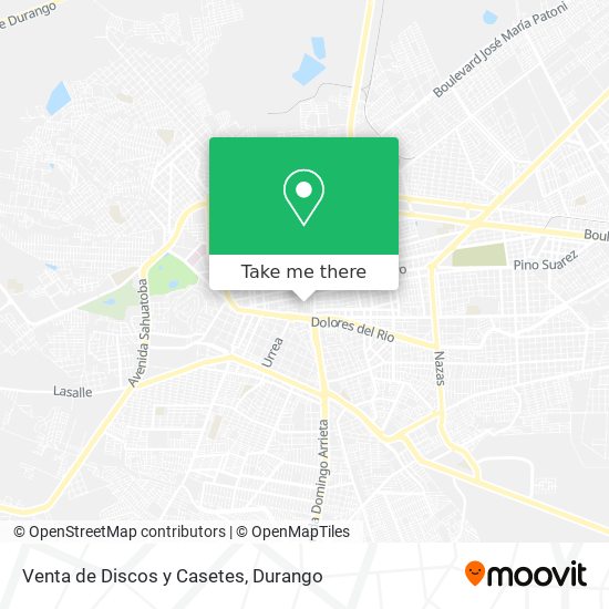 Mapa de Venta de Discos y Casetes