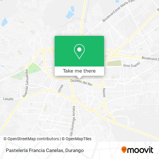 Pastelería Francia Canelas map