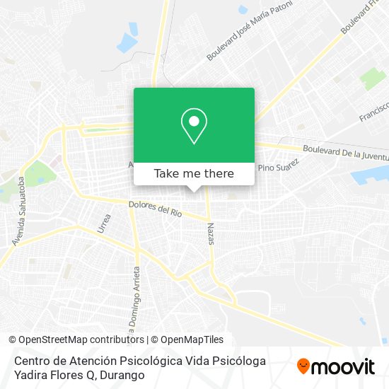 Centro de Atención Psicológica Vida Psicóloga Yadira Flores Q map