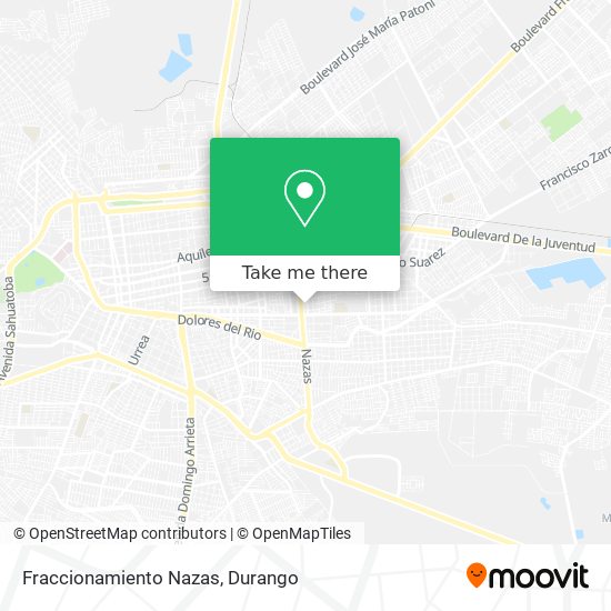 Mapa de Fraccionamiento Nazas