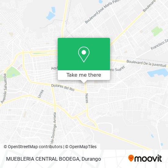Mapa de MUEBLERIA CENTRAL BODEGA