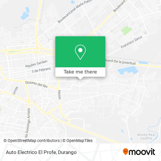 Mapa de Auto Electrico El Profe