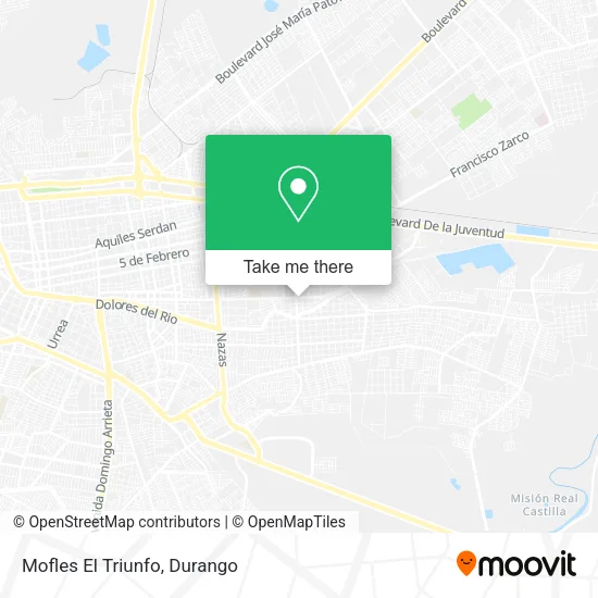 Mapa de Mofles El Triunfo
