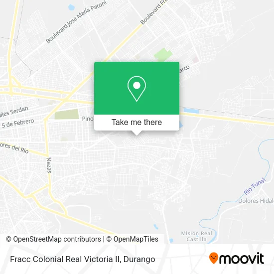 Mapa de Fracc Colonial Real Victoria II