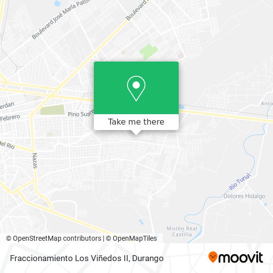 Fraccionamiento Los Viñedos II map