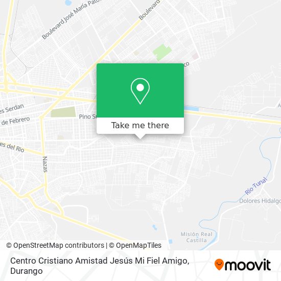 Mapa de Centro Cristiano Amistad Jesús Mi Fiel Amigo