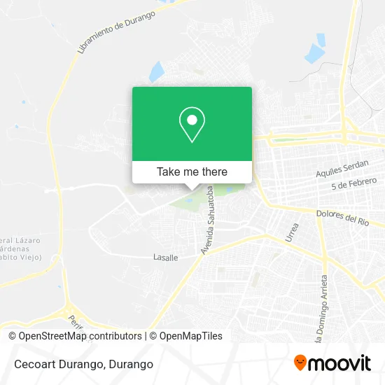 Mapa de Cecoart Durango