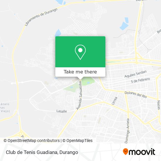 Club de Tenis Guadiana map