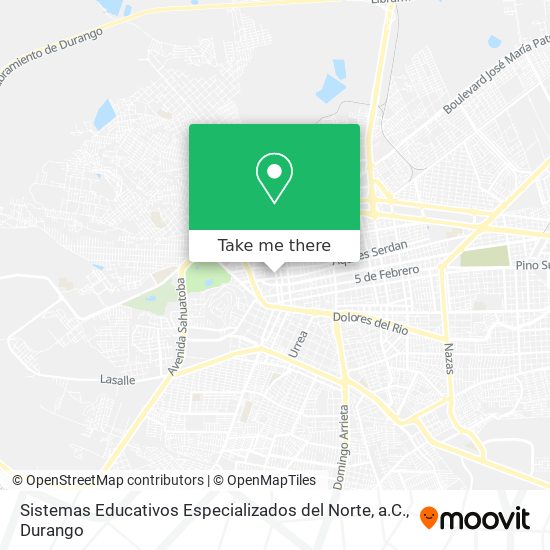 Mapa de Sistemas Educativos Especializados del Norte, a.C.