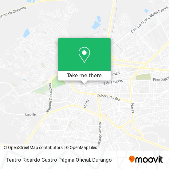 Teatro Ricardo Castro Página Oficial map
