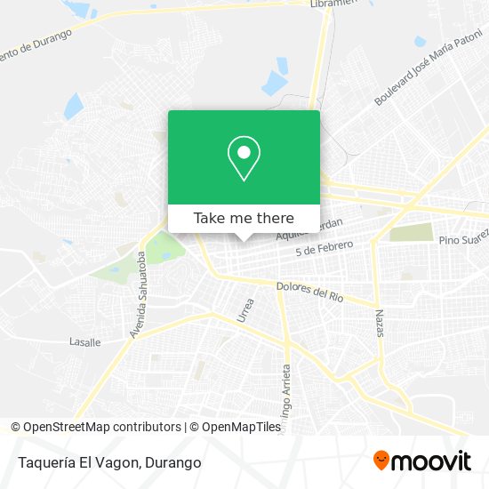 Taquería El Vagon map
