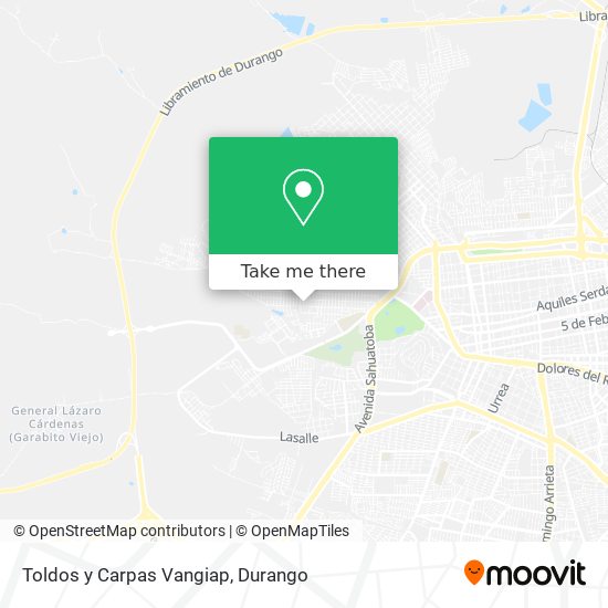 Toldos y Carpas Vangiap map