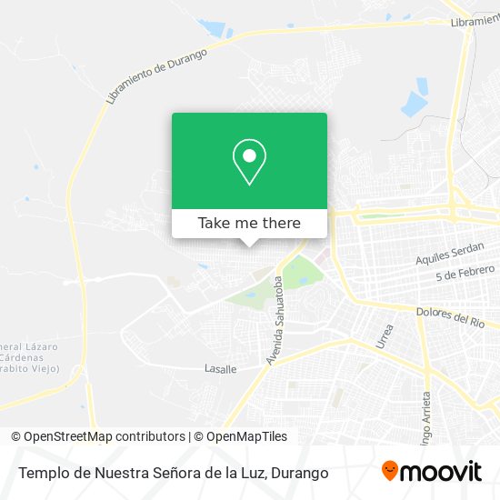 Mapa de Templo de Nuestra Señora de la Luz