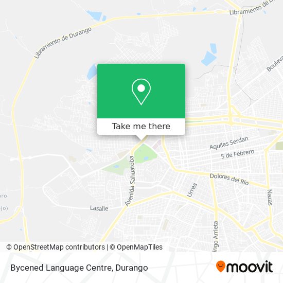 Mapa de Bycened Language Centre