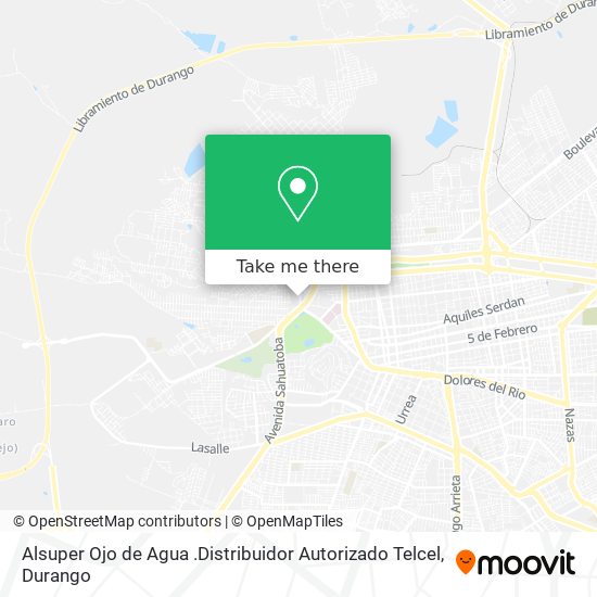 Alsuper Ojo de Agua .Distribuidor Autorizado Telcel map