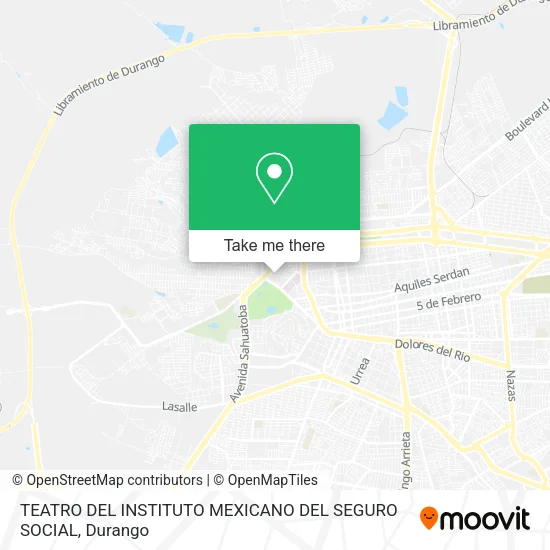 Mapa de TEATRO DEL INSTITUTO MEXICANO DEL SEGURO SOCIAL