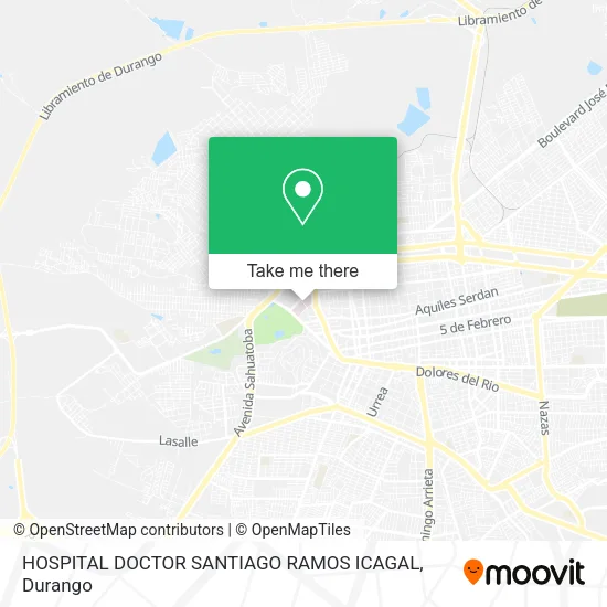 HOSPITAL DOCTOR SANTIAGO RAMOS ICAGAL map