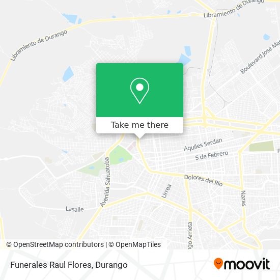 Mapa de Funerales Raul Flores