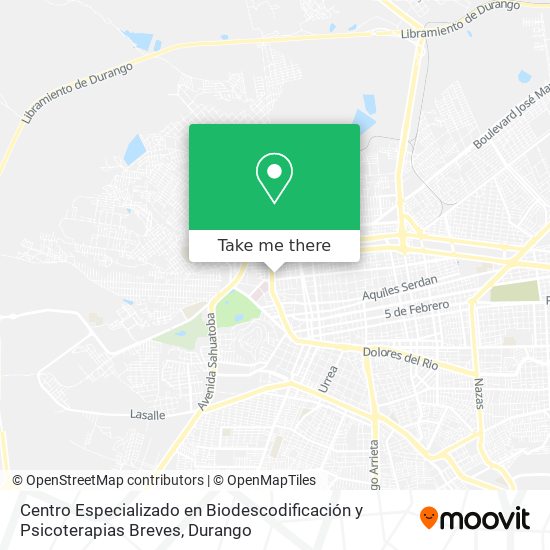 Centro Especializado en Biodescodificación y Psicoterapias Breves map