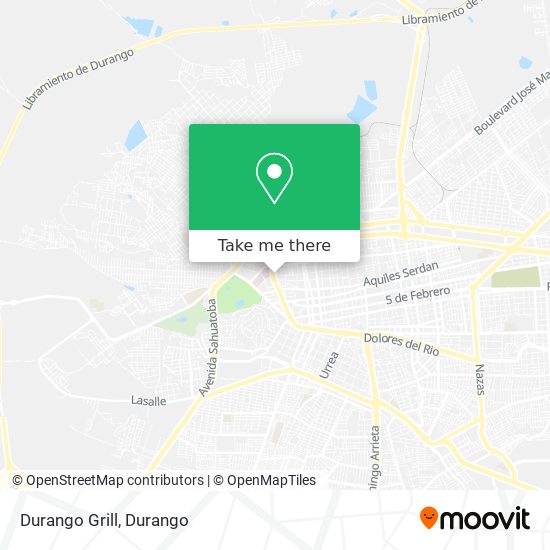 Durango Grill map