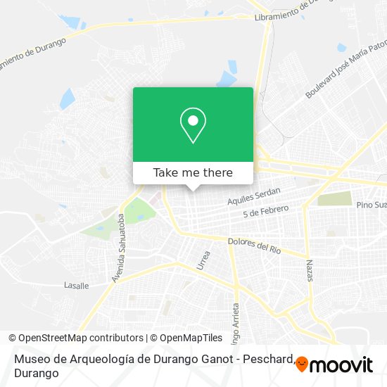 Museo de Arqueología de Durango Ganot - Peschard map