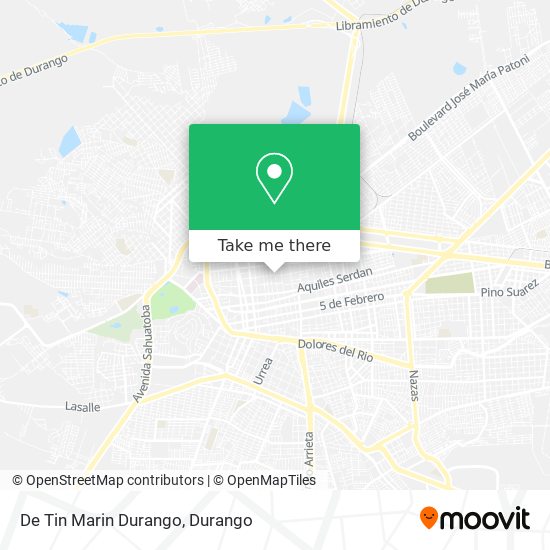 Mapa de De Tin Marin Durango