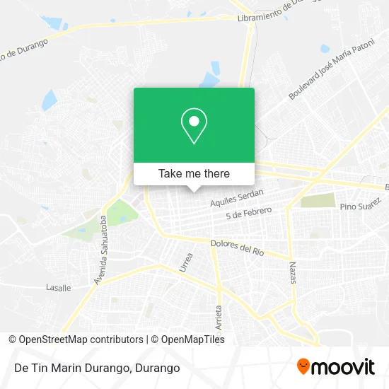 Mapa de De Tin Marin Durango