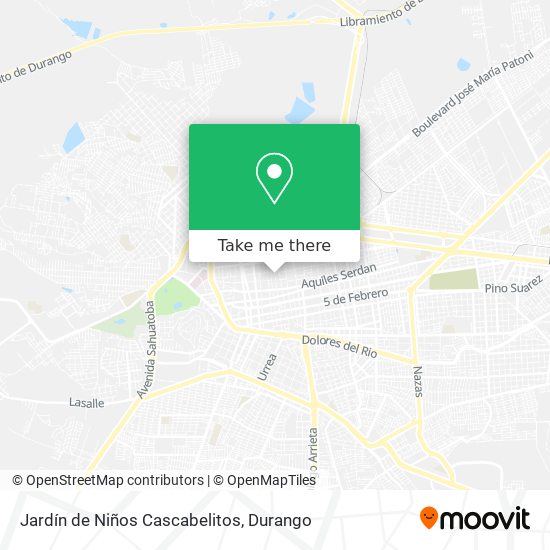 Mapa de Jardín de Niños Cascabelitos