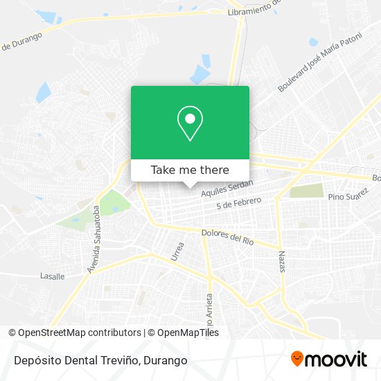 Mapa de Depósito Dental Treviño