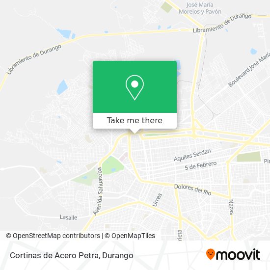 Mapa de Cortinas de Acero Petra