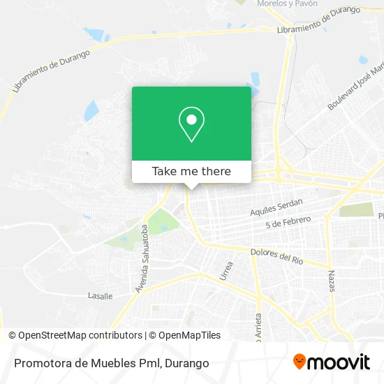 Mapa de Promotora de Muebles Pml