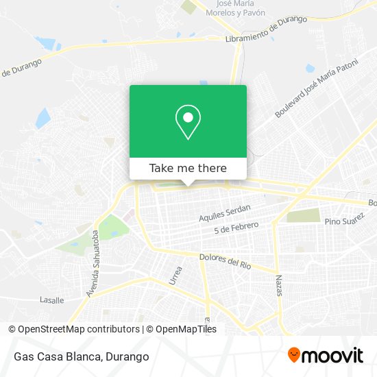 Mapa de Gas Casa Blanca