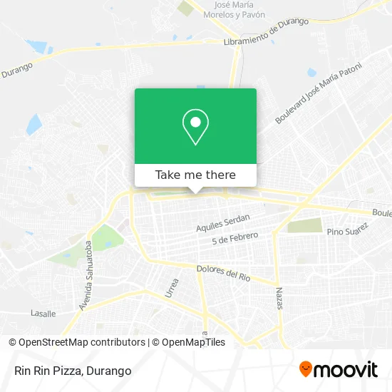 Rin Rin Pizza map