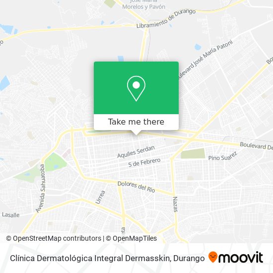 Mapa de Clínica Dermatológica Integral Dermasskin