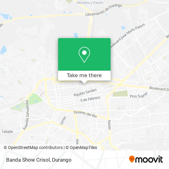Mapa de Banda Show Crisol