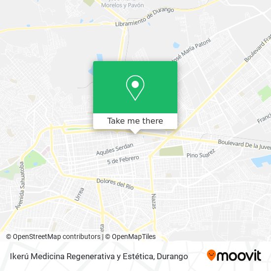 Mapa de Ikerú Medicina Regenerativa y Estética