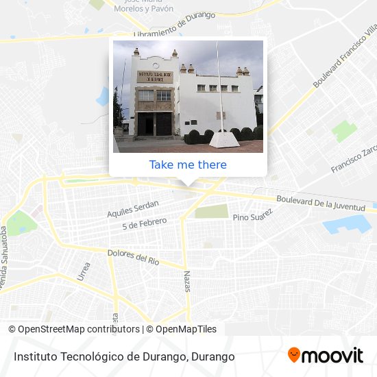 Instituto Tecnológico de Durango map